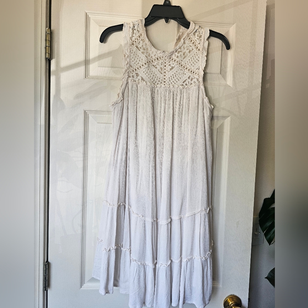 Off-white Crochet Dress